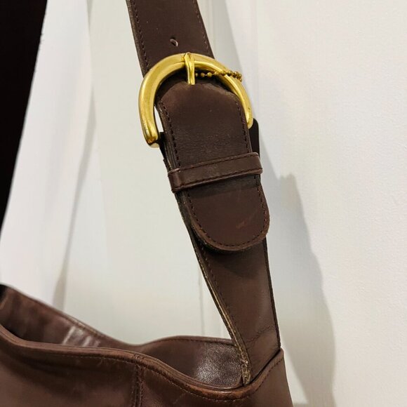 Vintage Coach Erickson Caramel Tan Bag -4169 MADE IN USA - Picture 9 of 16